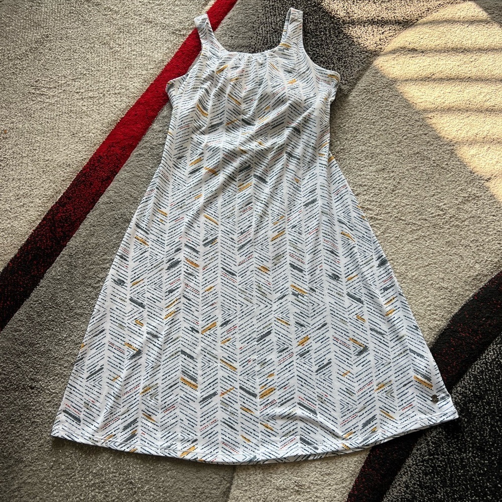 Prana Skypath Open Back Twist Sketch Print Mini D… - image 2